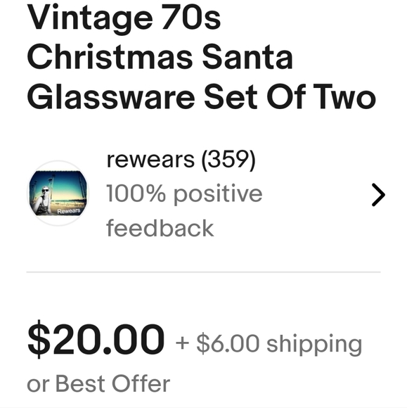 Set of 2 Santa drinking glasses - Picture 6 of 8